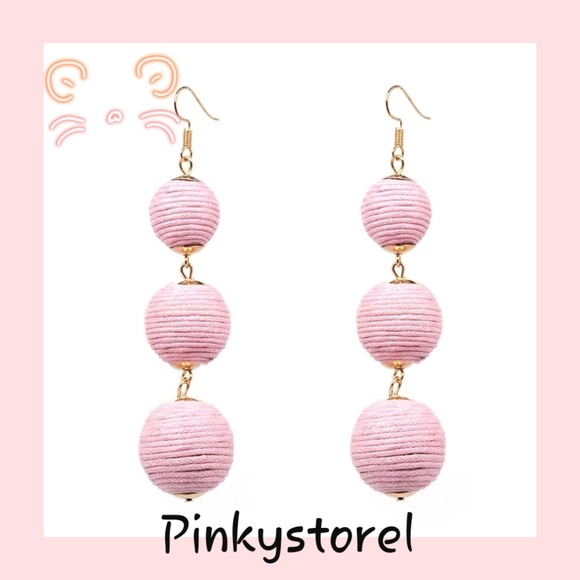 Cotton Ball Earrings - Picture 3 of 7